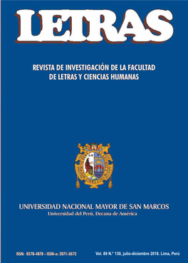 Revista De Investigación De La Facultad De Letras Y Ciencias Humanas