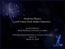 Neutrino Physics with Future Dark Matter Detectors