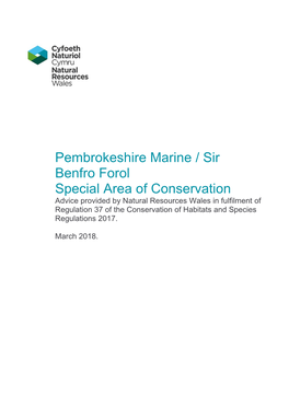 Pembrokeshire Marine / Sir Benfro Forol Special Area of Conservation