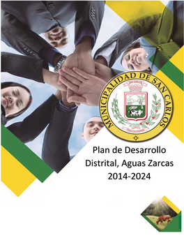 Plan De Desarrollo Distrital, Aguas Zarcas 2014-2024