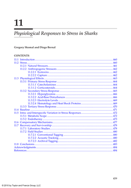 Physiological Responses to Stress in Sharks