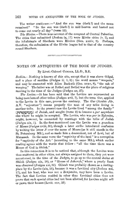 162 Notes on Antiquities of the Book of Judges