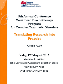 Translating Research Into Practice