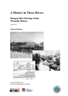 A History in Three Rivers', Dungog Shire Heritage Study