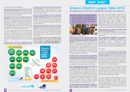 Ghana's District League Table 2015