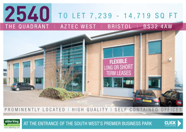 The Quadrant | Aztec West | Bristol | Bs32 4Aw