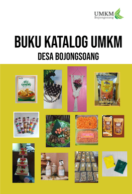 Buku Katalog UMKM Desa Bojongsoang Daftar UMKM