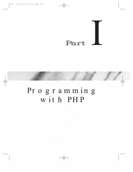 Programming with PHP Ch01 4/14/99 12:16 PM Page 1