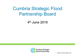 Cumbria Strategic Flood Partnership Board