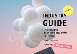 Industry Guide 17 International Human Rights Documentary Film Festival