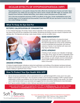 Ocular Effects of Hypophosphatasia (Hpp)