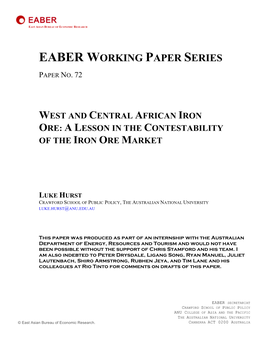 Eaber Working Paper Series