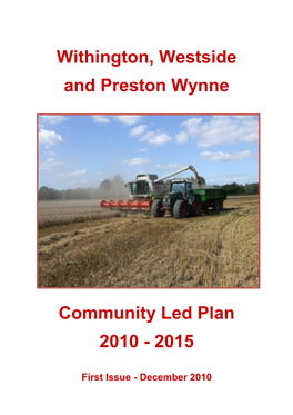 Withington, Westside and Preston Wynne Community Led Plan 2010