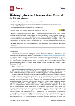 The Interplay Between Adeno-Associated Virus and Its Helper Viruses