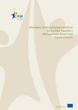 Members of the European Institute for Gender Equality's Management