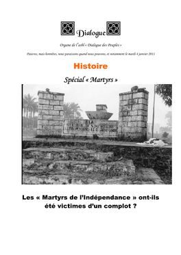 Histoire, Martyrs Du 4 Janvier