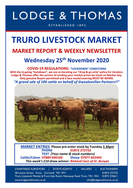 Truro Livestock Market