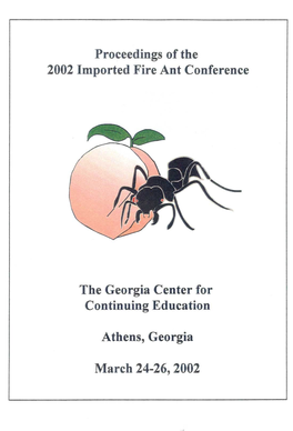 2002 Imported Fire Ant Conference Proceedings