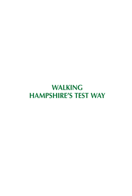 Walking Hampshire's Test