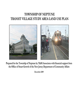 Township of Neptune Transit Village Study Area Land Use Plan
