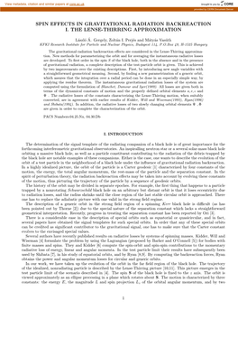 Spin Effects in Gravitational Radiation Backreaction I