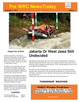 Pre WRC Newstoday December 2 2014 Issue 4