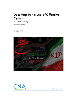 Deterring Iran's Use of Offensive Cyber