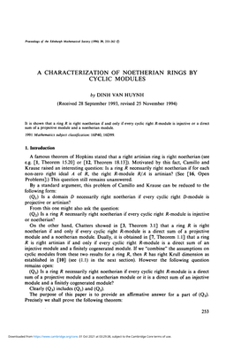 A Characterization of Noetherian Rings by Cyclic Modules