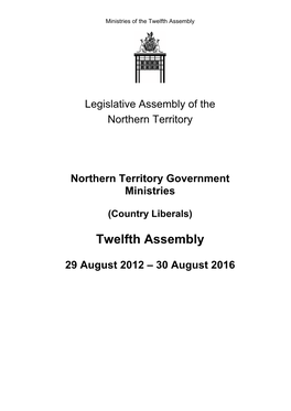 12Th Assembly