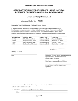 Ministerial Order 28/2020