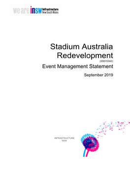 Stadium Australia Redevelopment (SSD10342) Event Management Statement September 2019