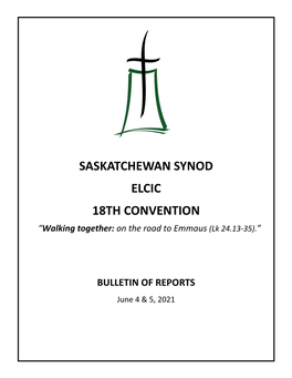 Saskatchewan Synod Elcic 18Th Convention