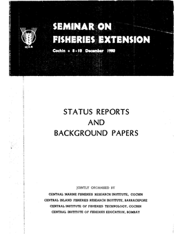 Status Reports and Background Papers