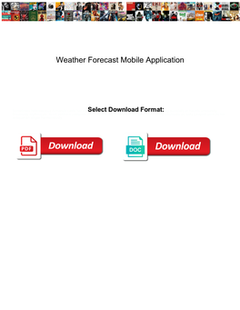 Weather Forecast Mobile Application