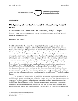 A Review of the King's Peas by Meredith Chilton Gardiner Museum