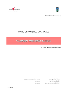 Rapporto Preliminare Di Scoping