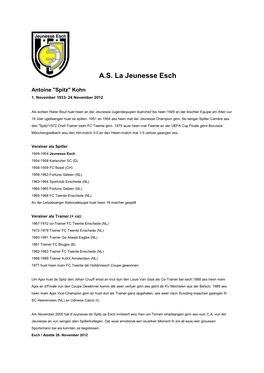 A.S. La Jeunesse Esch