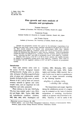 Flux Growth and State Analysis of Ilmenite and Pyrophanite