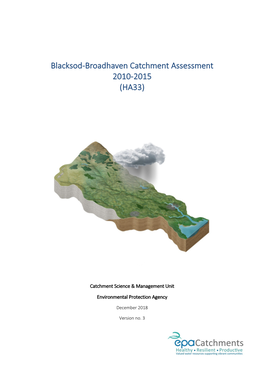 Blacksod-Broadhaven Catchment Assessment 2010-2015 (HA33)