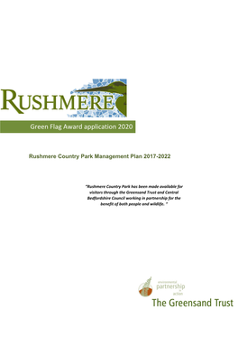 Green Flag Award Application 2020
