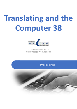 Translating and the Computer 38