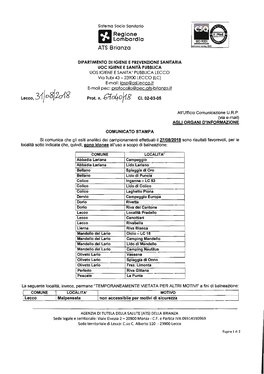 Lecco, 31}08F201?? Prot