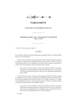 2009—AMENDMENTS in COMMITTEE (Head 1 to 325)
