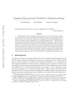 Simplicity-Expressiveness Tradeoffs in Mechanism Design