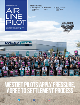 Westjet Pilots Apply Pressure, Agree To