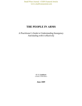 The People in Arms