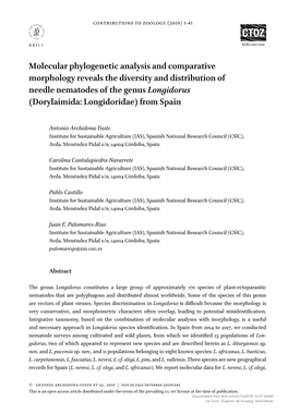 Molecular Phylogenetic Analysis and Comparative Morphology Reveals the Diversity and Distribution of Needle Nematodes of the G