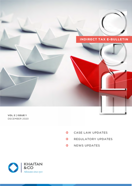 Indirect Tax E-Bulletin