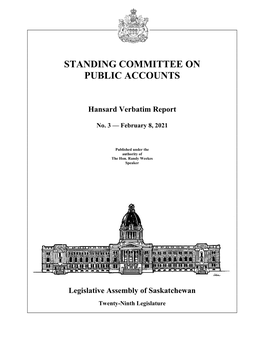 February 8, 2021 Public Accounts Committee