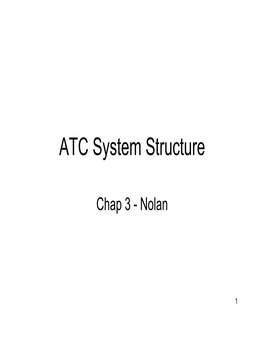 ATC Airspace System Structure